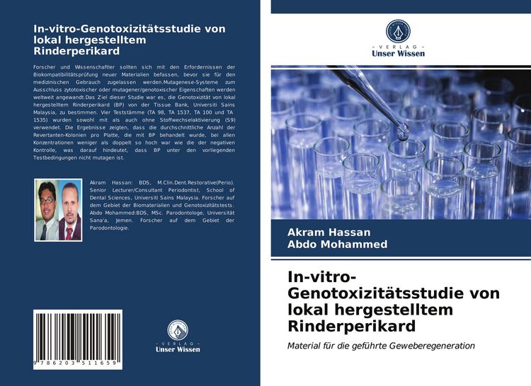 Produktbild: In-vitro-Genotoxizit&auml;tsstudie von lokal hergestelltem Rinderperikard