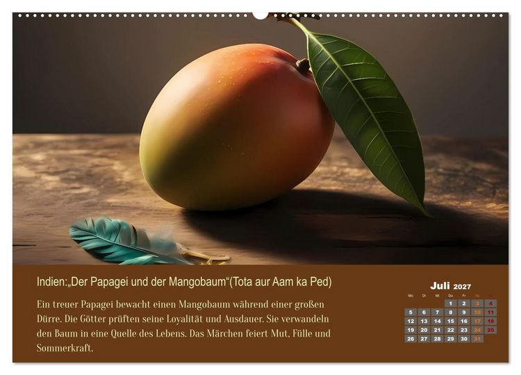 Produktbild: 12 M&auml;rchen unserer Welt (hochwertiger Premium Wandkalender 2027 DIN A2 quer), Kunstdruck in Hochglanz