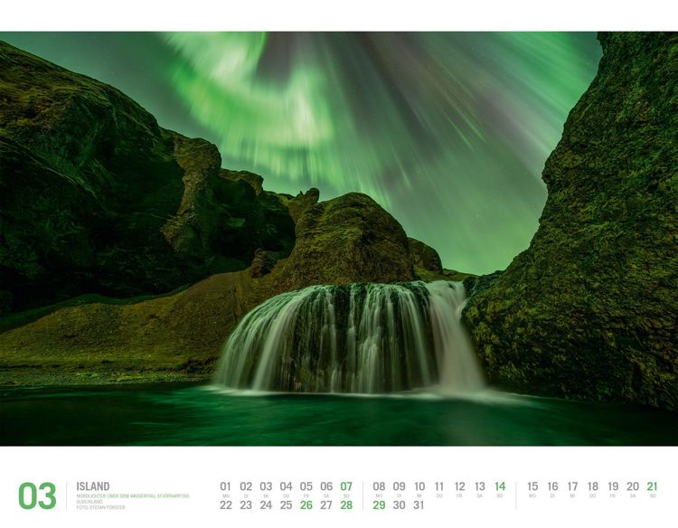 Produktbild: Island Kalender 2027 | Unterwegs zwischen Gletschern und Geysiren