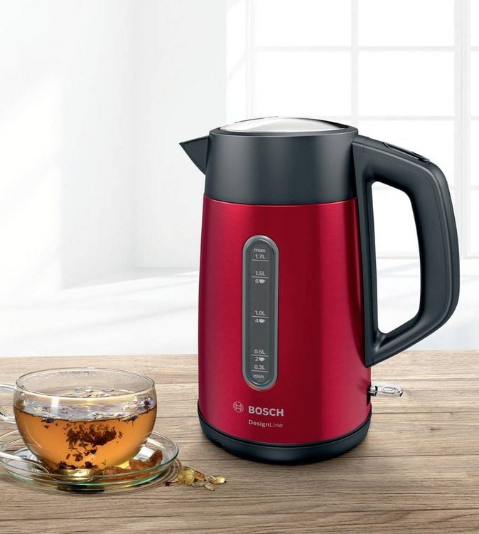 Produktbild: Bosch Haushalt TWK4P434 Wasserkocher Rot Fassungsverm&ouml;gen: 1.7 l