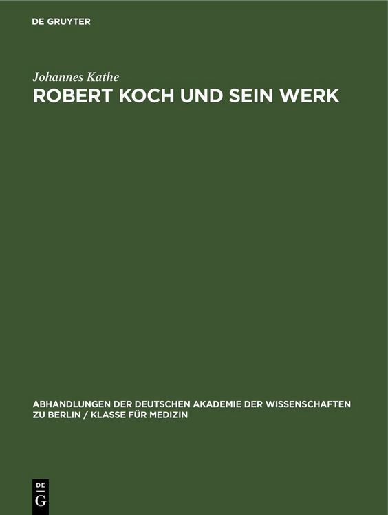 Produktbild: Robert Koch und sein Werk