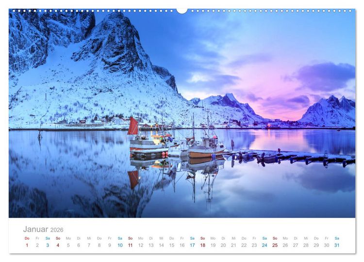 Produktbild: Norwegen - der hohe Norden (hochwertiger Premium Wandkalender 2026 DIN A2 quer), Kunstdruck in Hochglanz
