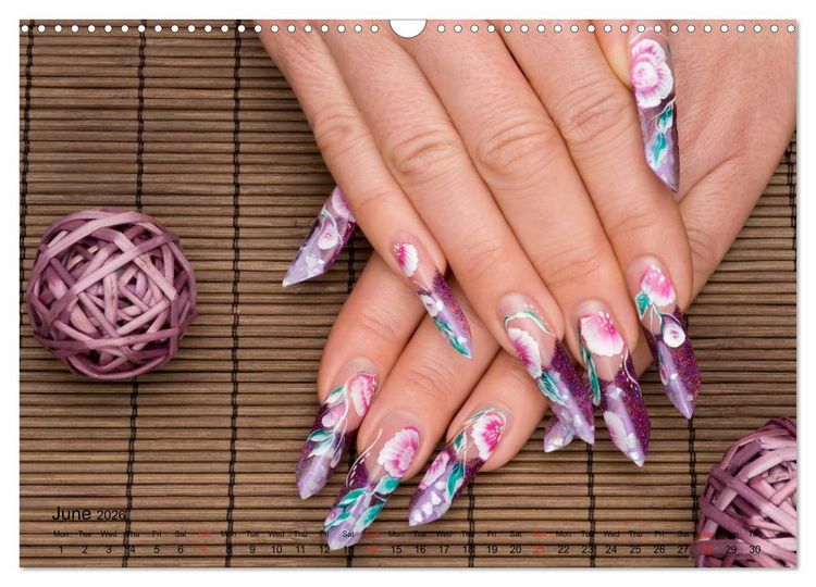 Produktbild: Transient Art &ndash; Nail Art Episode 1 (Wall Calendar 2026 DIN A3 landscape), CALVENDO 12 Month Wall Calendar