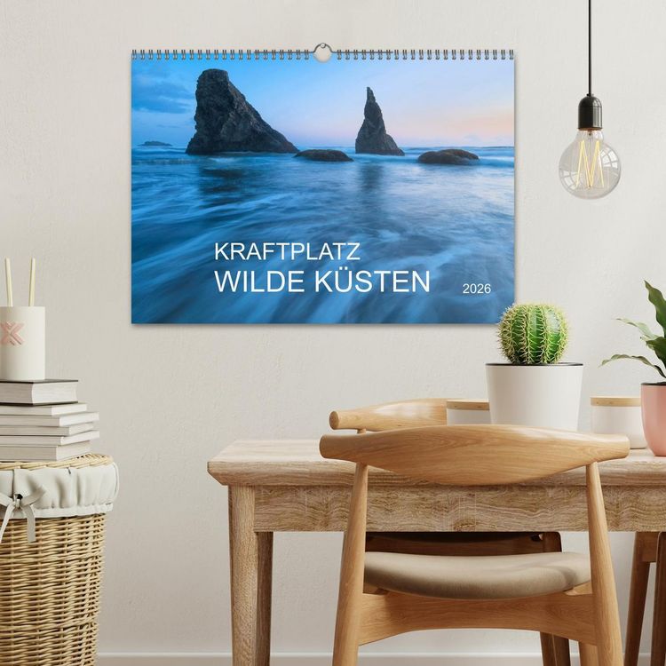 Produktbild: Kraftplatz Wilde K&uuml;sten (Wandkalender 2026 DIN A3 quer), CALVENDO Monatskalender