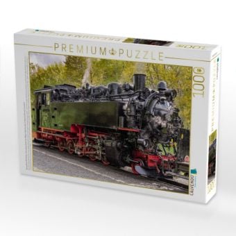 Produktbild: CALVENDO Puzzle Dampflock 99 731 der Schmalspurbahn der Region Oberlausitz im Bahnhof Kurort Jonsdorf. | 1000 Teile Lege-Gr&ouml;&szlig;e 64x48cm Foto-Puzzle f&uuml;r gl&uuml;ckliche Stunden