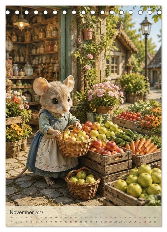 Produktbild: Die kleinen Freuden der M&auml;use (Tischkalender 2027 DIN A5 hoch), CALVENDO Monatskalender