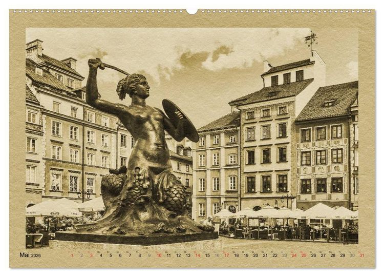 Produktbild: Polen &ndash; Ein Kalender im Zeitungsstil (hochwertiger Premium Wandkalender 2026 DIN A2 quer), Kunstdruck in Hochglanz