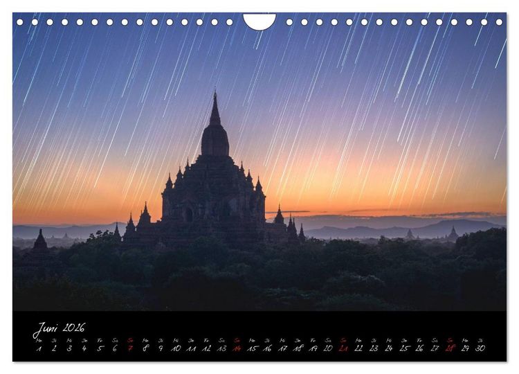 Produktbild: Faszination Milchstra&szlig;e - eine Reise zu den Nachtlandschaften unserer Erde (Wandkalender 2026 DIN A4 quer), CALVENDO Monatskalender