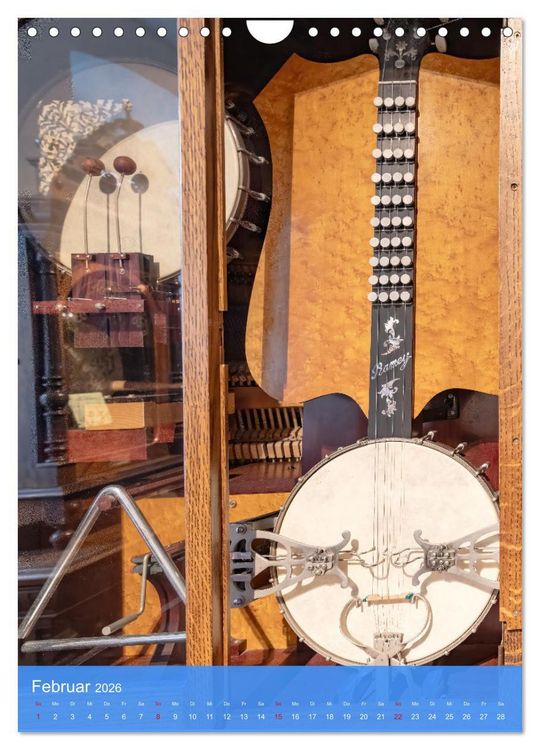 Produktbild: Mechanische Musikinstrumente (Wandkalender 2026 DIN A4 hoch), CALVENDO Monatskalender
