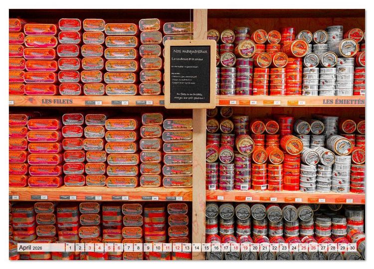 Produktbild: DIE FARBE ROT (Tischkalender 2026 DIN A5 quer), CALVENDO Monatskalender