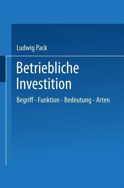 Produktbild: Betriebliche Investition