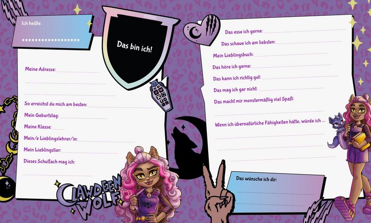 Produktbild: Monster High: Mein Freundebuch