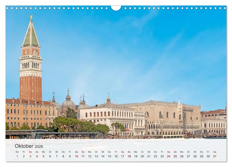 Produktbild: Venedig - Romantische Stadt am Canal Grande (Wandkalender 2026 DIN A3 quer), CALVENDO Monatskalender