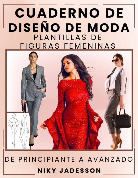 Produktbild: Cuaderno de Dise&ntilde;o de Moda Plantillas de Figuras Femeninas