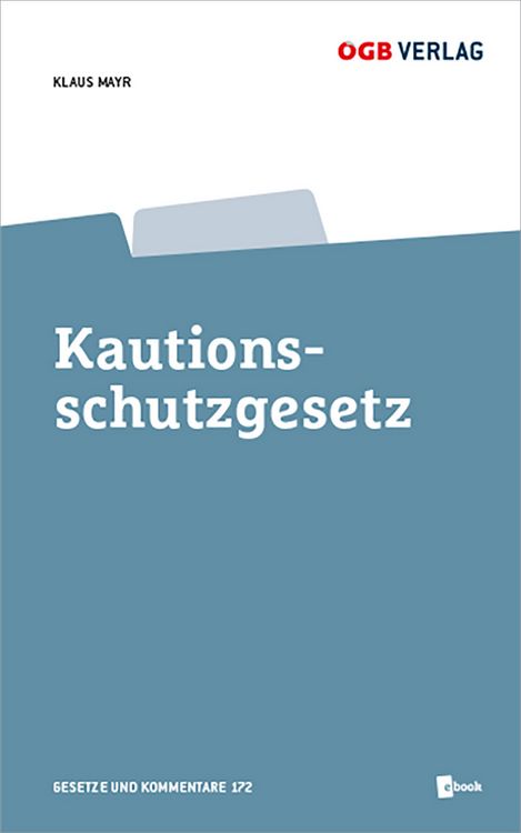 Produktbild: Kautionsschutzgesetz