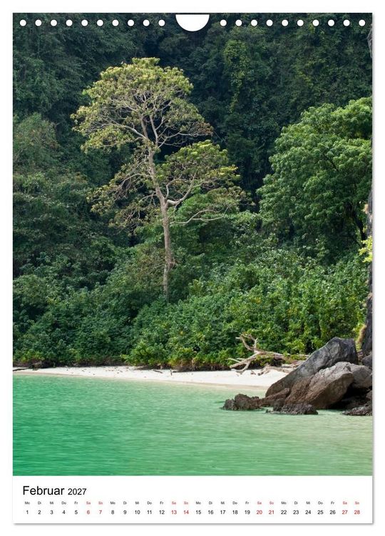 Produktbild: Thailand - Inseln und Str&auml;nde (Wandkalender 2027 DIN A4 hoch), CALVENDO Monatskalender