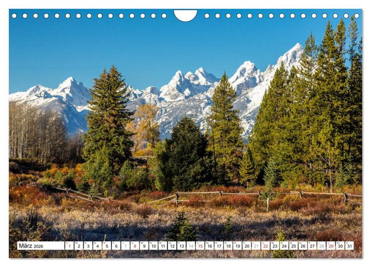 Produktbild: Grand Teton National Park (Wandkalender 2026 DIN A4 quer), CALVENDO Monatskalender
