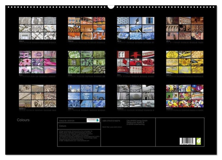 Produktbild: Colours (Wandkalender 2026 DIN A2 quer), CALVENDO Monatskalender