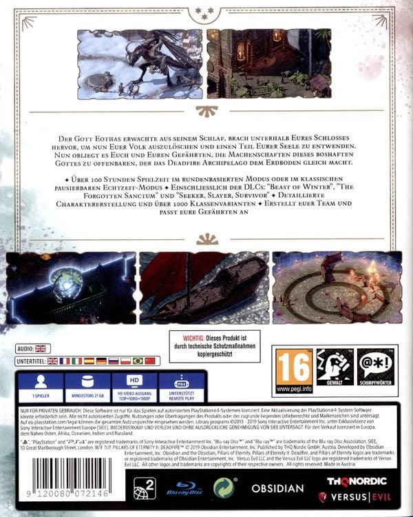 Produktbild: Pillars of Eternity II: Deadfire (Ultimate Edition)