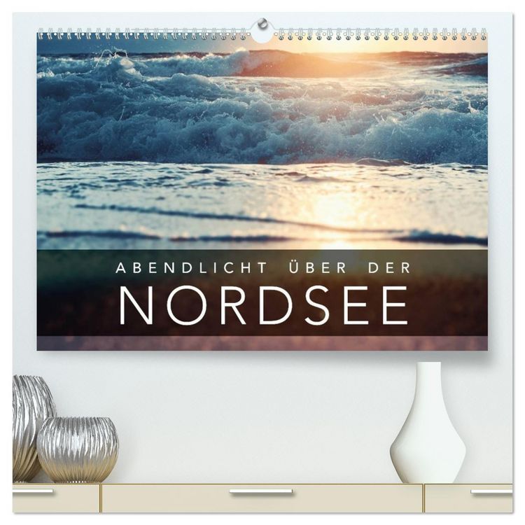 Produktbild: Abendlicht &uuml;ber der Nordsee (hochwertiger Premium Wandkalender 2026 DIN A2 quer), Kunstdruck in Hochglanz