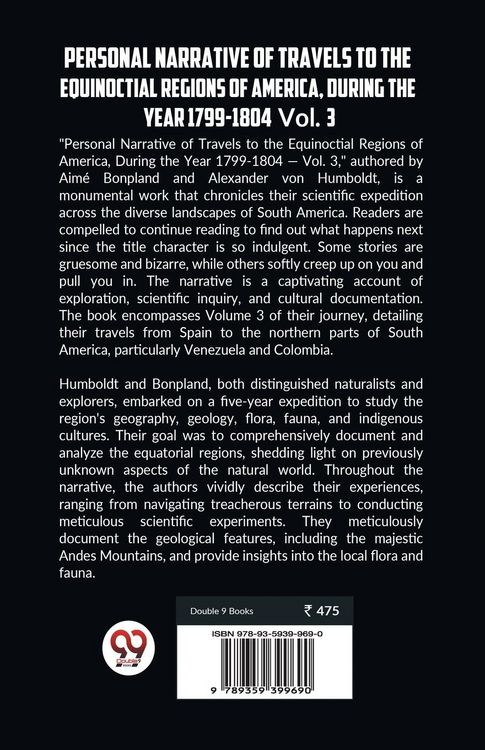 Produktbild: Personal Narrative of Travels to the Equinoctial Regions of America, During the Year 1799-1804 Vol. 3