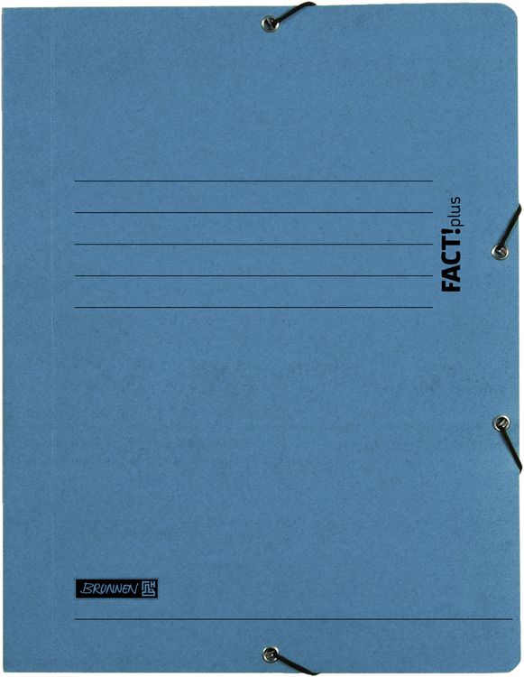 Produktbild: Brunnen Sammelmappe FACT! blau Gummizug