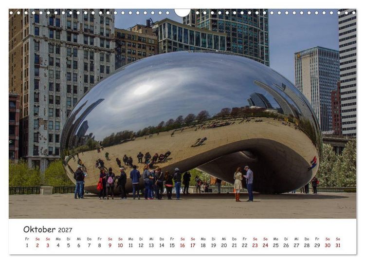 Produktbild: beeindruckendes Chicago (Wandkalender 2027 DIN A3 quer), CALVENDO Monatskalender