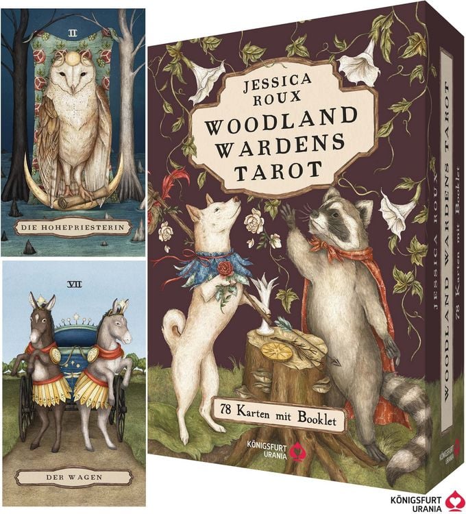 Produktbild: Woodland Wardens Tarot - Set mit Booklet u. 78 Karten