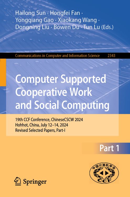 Produktbild: Computer Supported Cooperative Work and Social Computing