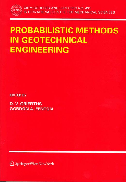 Produktbild: Probabilistic Methods in Geotechnical Engineering