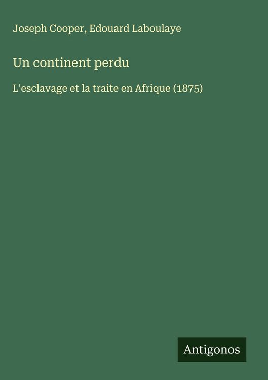 Produktbild: Un continent perdu