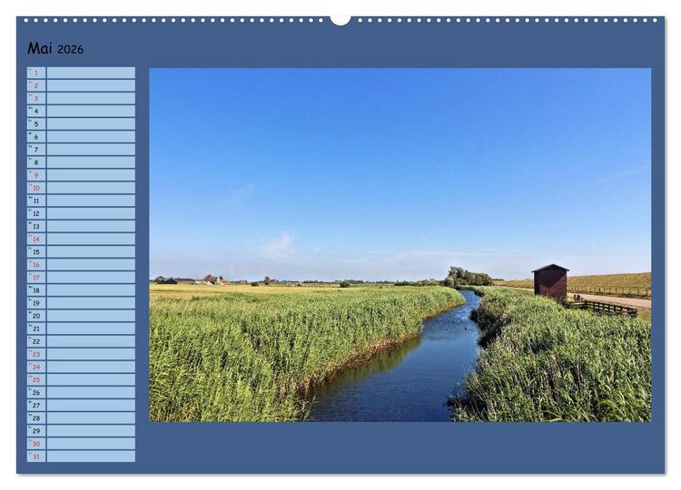 Produktbild: Faszinierendes Friesland (hochwertiger Premium Wandkalender 2026 DIN A2 quer), Kunstdruck in Hochglanz