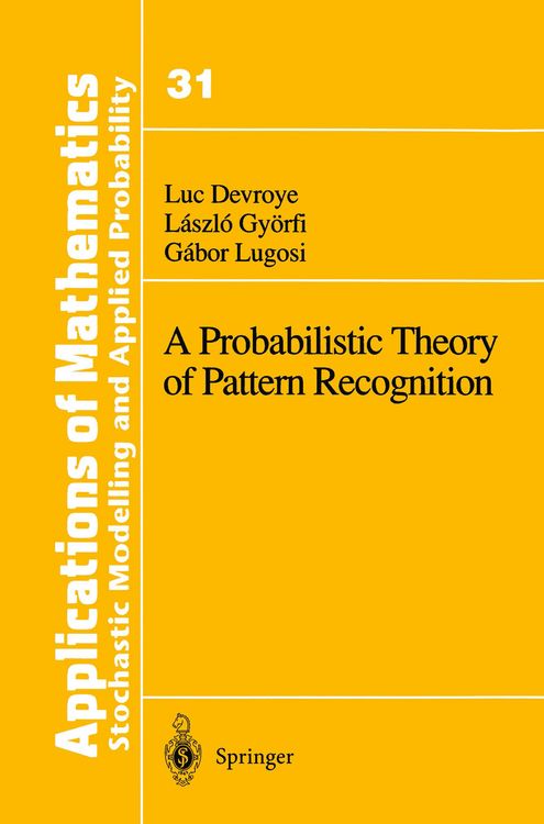 Produktbild: A Probabilistic Theory of Pattern Recognition