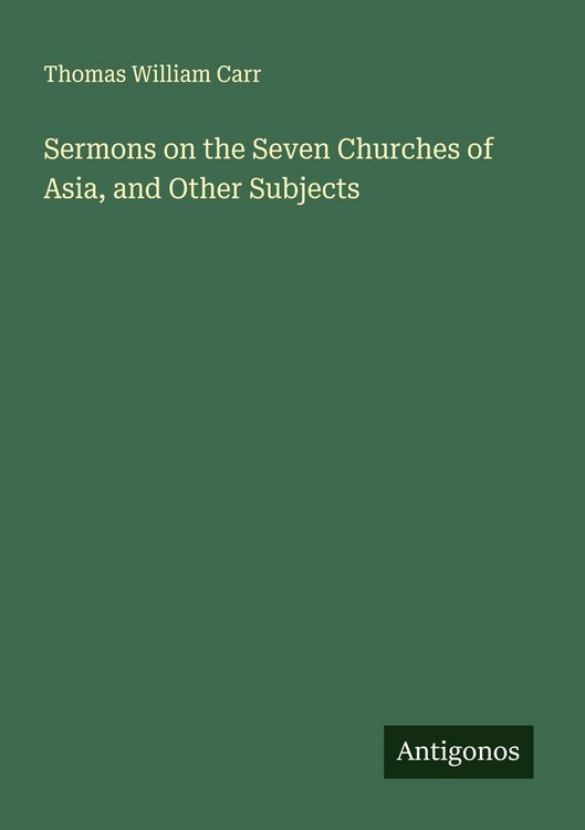 Produktbild: Sermons on the Seven Churches of Asia, and Other Subjects