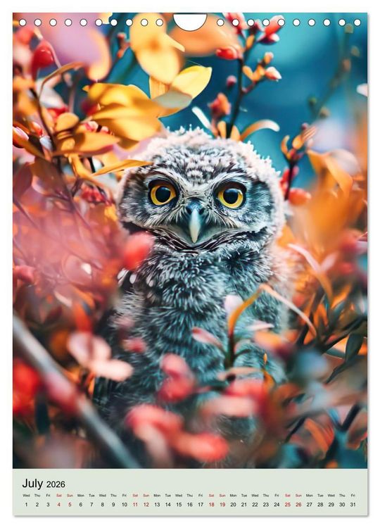Produktbild: Baby Wildlife (Wall Calendar 2026 DIN A4 portrait), CALVENDO 12 Month Wall Calendar