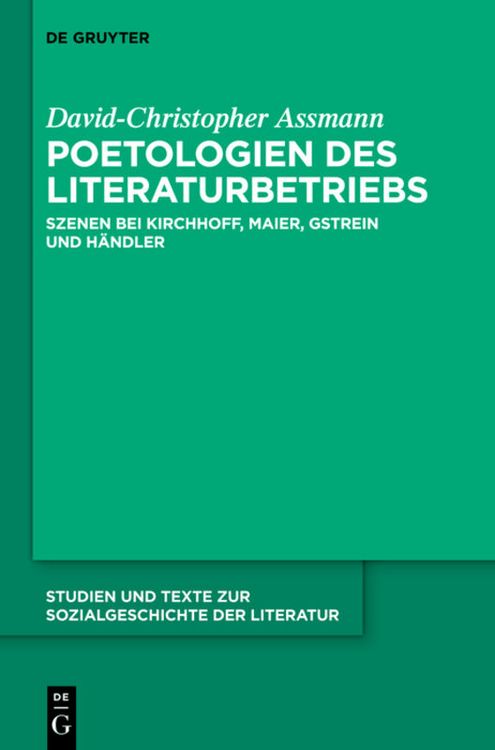 Produktbild: Poetologien des Literaturbetriebs