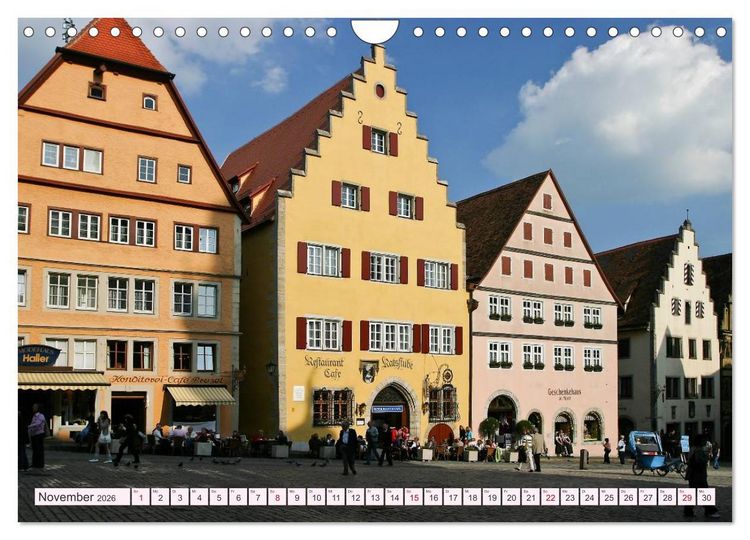Produktbild: Romantisches Rothenburg ob der Tauber (Wandkalender 2026 DIN A4 quer), CALVENDO Monatskalender