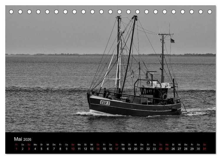 Produktbild: Willkommen in Cuxhaven (Tischkalender 2026 DIN A5 quer), CALVENDO Monatskalender