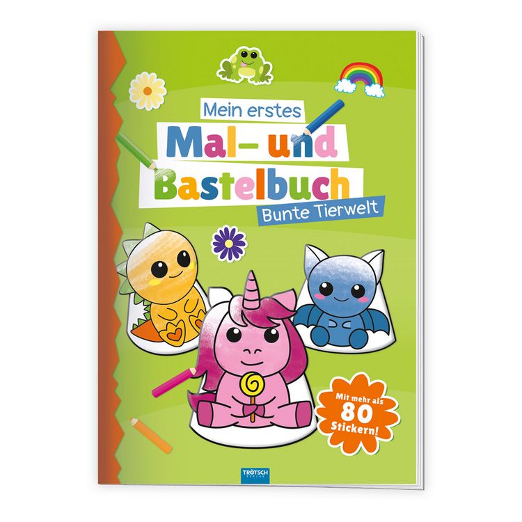 Produktbild: Tr&ouml;tsch Malbuch Bastelbuch Mein erstes Mal- und Bastelbuch Bunte Tierwelt