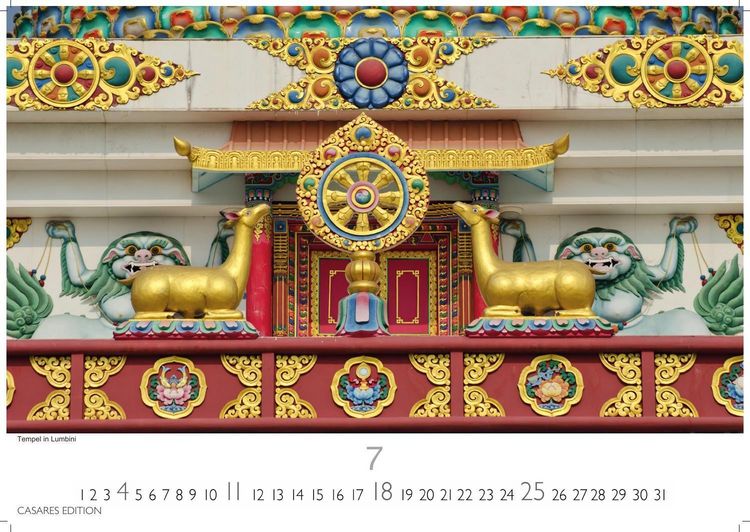 Produktbild: Nepal Kalender 2027 &ndash; Wandkalender | Fotokalender Asien 35x50cm Grosses Format - Atemberaubende Fotos der Himalaya-Gipfel, Tempel und heiligen St&auml;tten Nepals