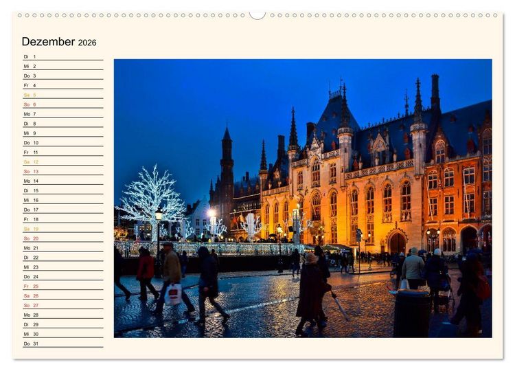 Produktbild: Br&uuml;gge - Venedig des Nordens (Wandkalender 2026 DIN A2 quer), CALVENDO Monatskalender
