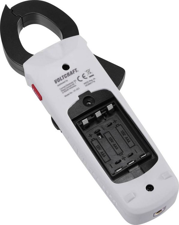 Produktbild: VOLTCRAFT VC-523 Stromzange digital CAT III 600V Anzeige (Counts): 4000