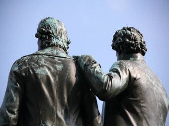 Produktbild: CALVENDO Puzzle Goethe-Schiller-Denkmal in Weimar | 1000 Teile Lege-Gr&ouml;&szlig;e 64x48cm Foto-Puzzle f&uuml;r gl&uuml;ckliche Stunden
