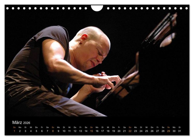Produktbild: Jazz Pianisten 2026 (Wandkalender 2026 DIN A4 quer), CALVENDO Monatskalender