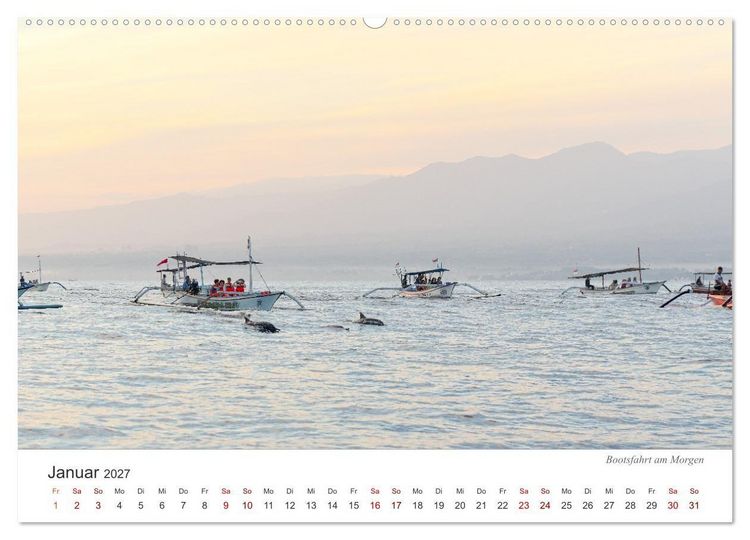 Produktbild: Impressionen einer Reise durch Bali (Wandkalender 2027 DIN A2 quer), CALVENDO Monatskalender