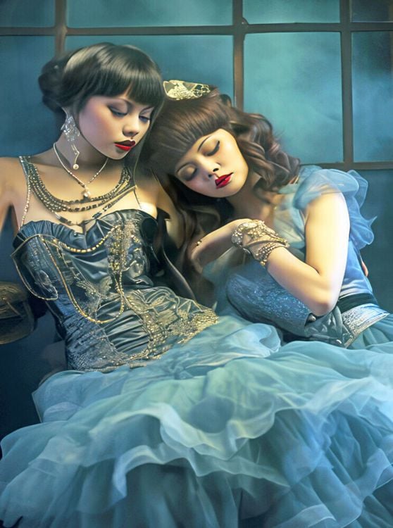 Produktbild: CALVENDO Puzzle Burlesque-T&auml;nzerin | 2000 Teile Lege-Gr&ouml;&szlig;e 90x67cm Foto-Puzzle f&uuml;r gl&uuml;ckliche Stunden