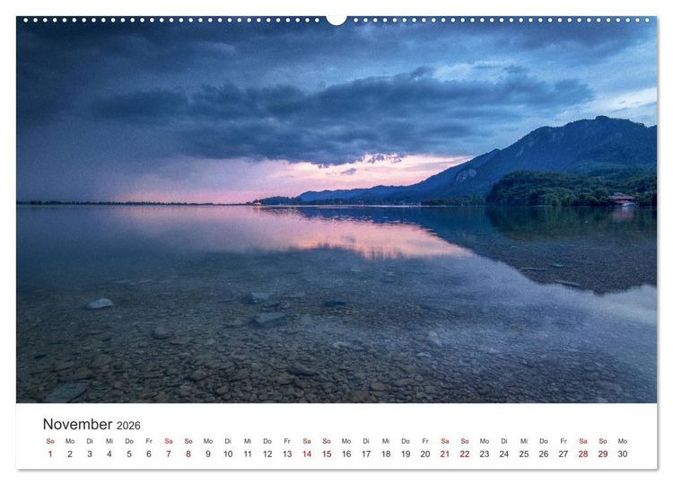 Produktbild: Berge und Seen - Die Perlen der Natur (Wandkalender 2026 DIN A2 quer), CALVENDO Monatskalender