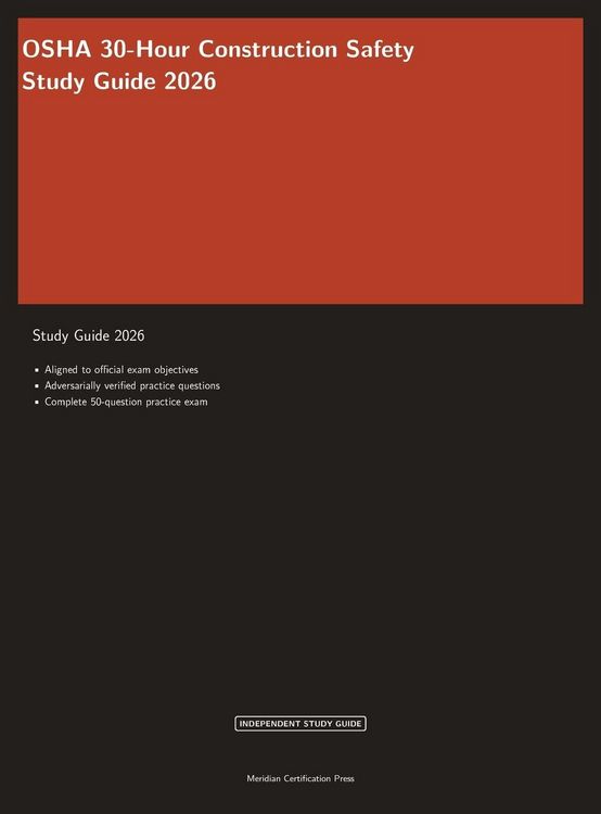 Produktbild: OSHA 30-Hour Construction Safety Study Guide 2026