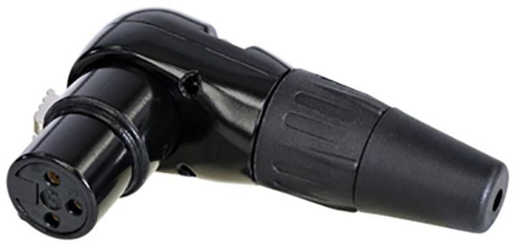 Produktbild: Rean AV RC3FR-B XLR-Steckverbinder Kupplung, gewinkelt Polzahl: 3 1St.