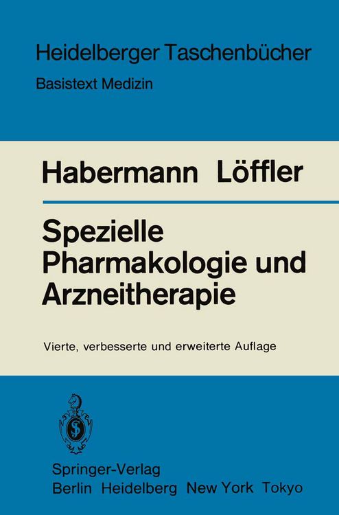 Produktbild: Spezielle Pharmakologie und Arzneitherapie